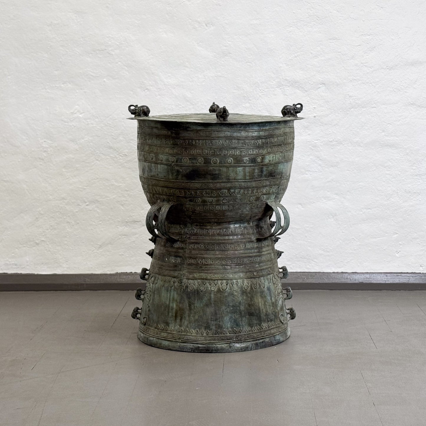 Bronze Moko Rain Drum