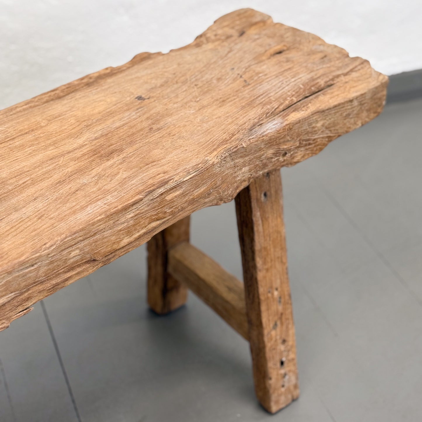 Rustic Teak Wood Dingklik Bench I