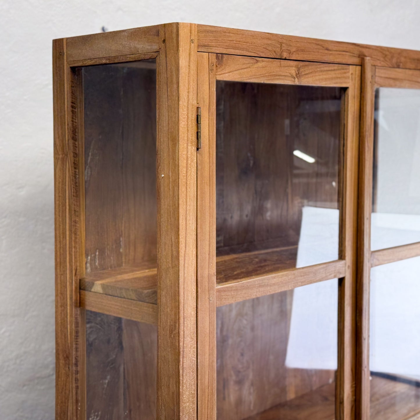 Triple Glass Side Cabinet