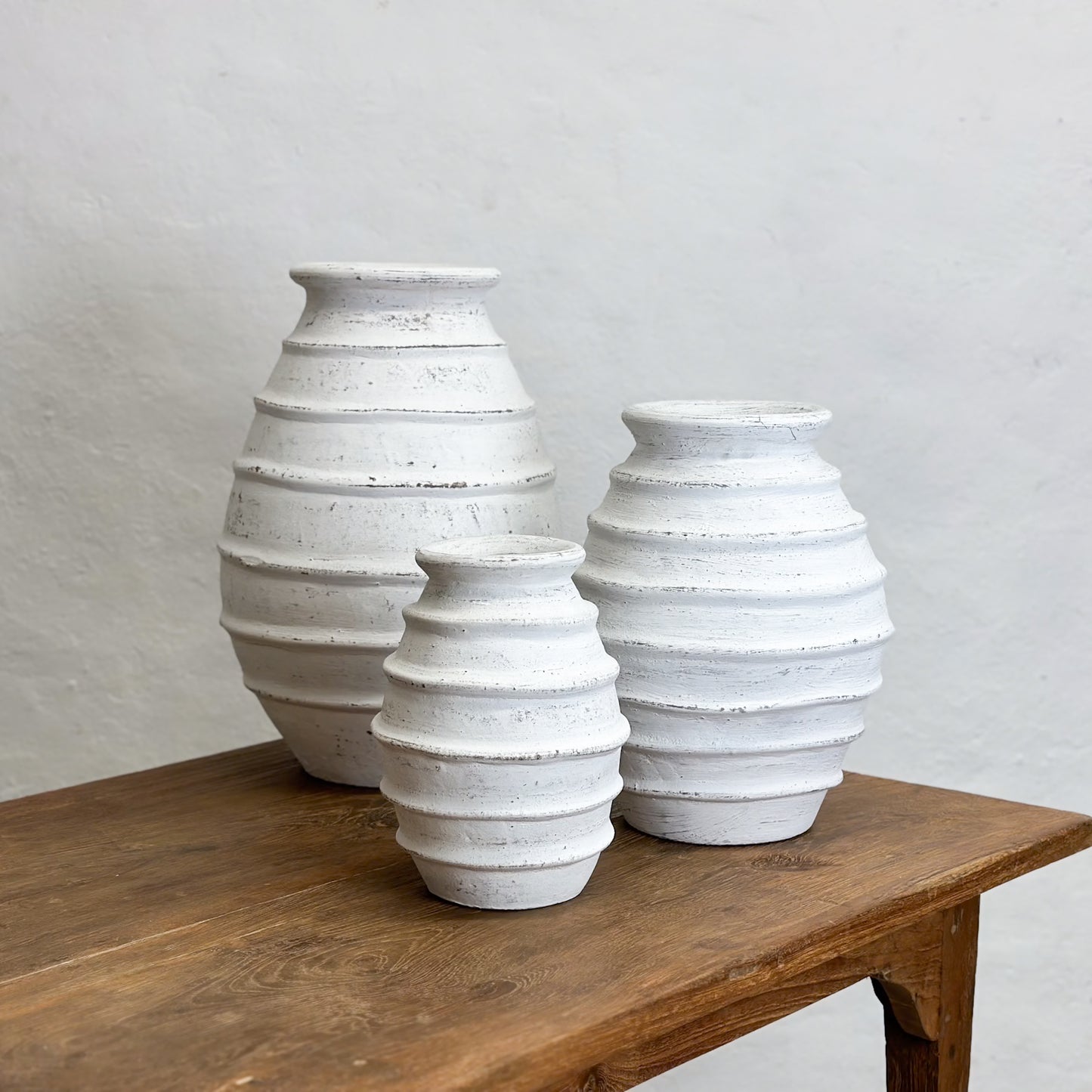 Ribbed Terracotta Pot