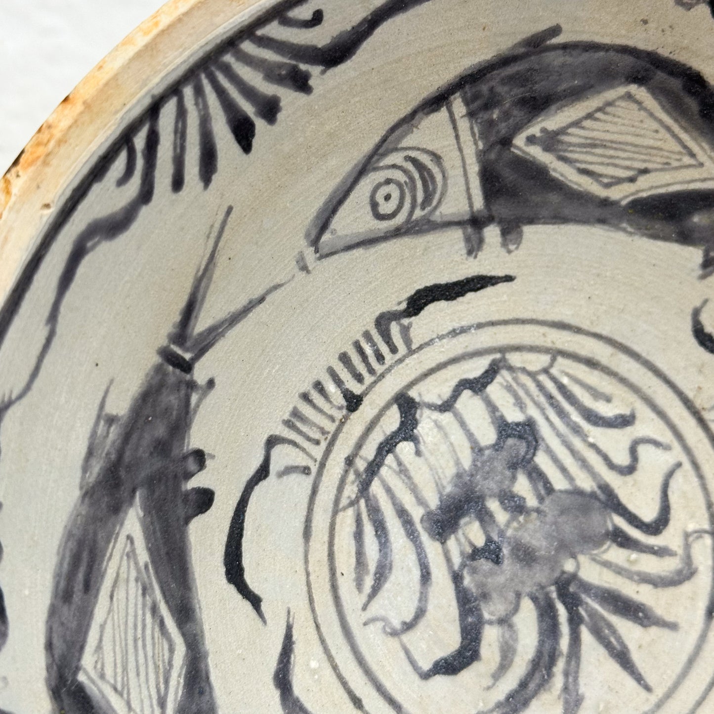 Hand-Painted Plate on Stand I