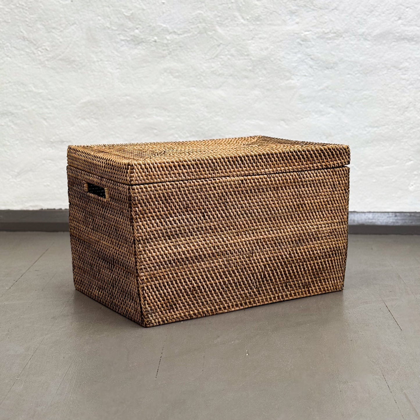 Rectangular Rattan Box with Lid
