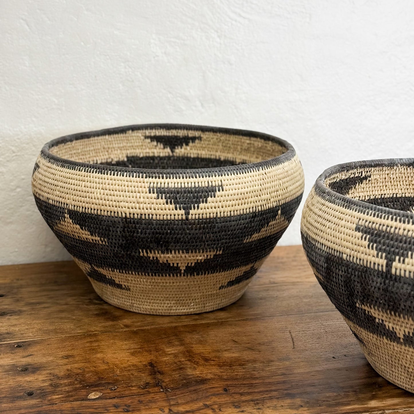 Large Patterned Lombok Basket