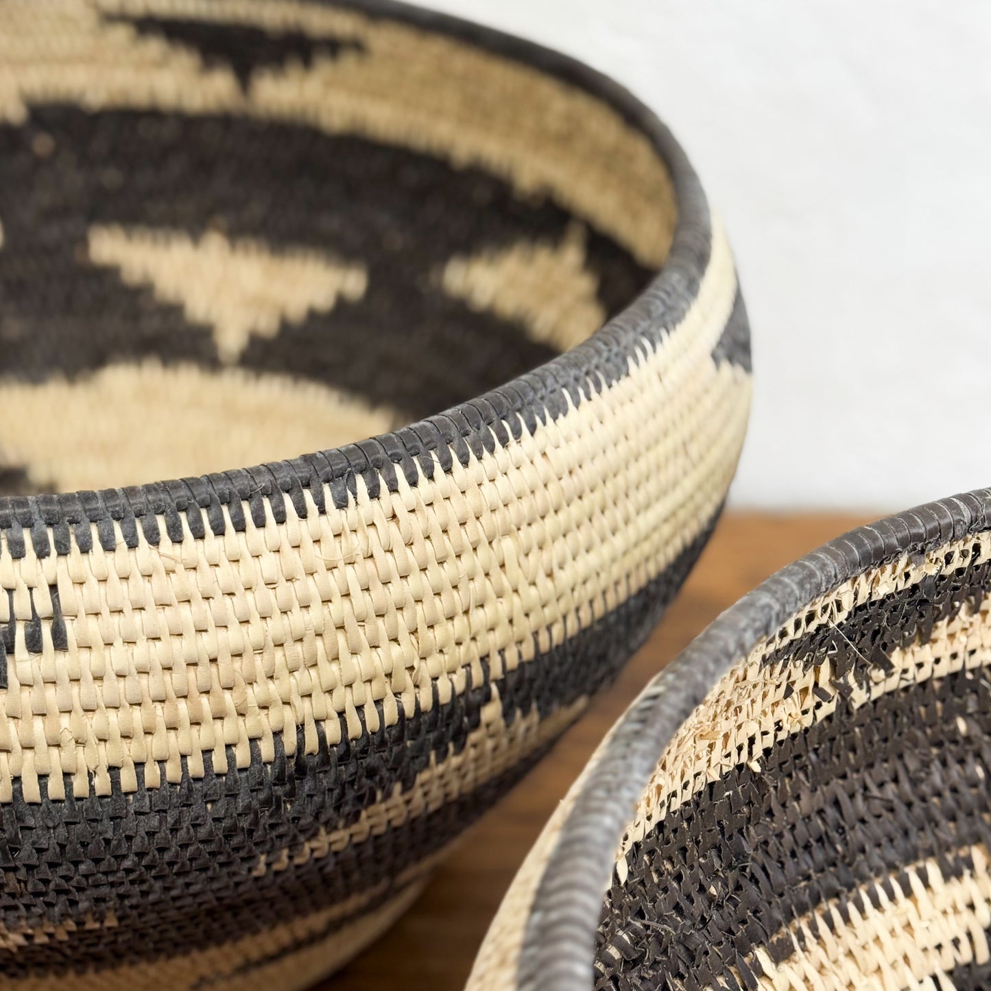 Large Patterned Lombok Basket