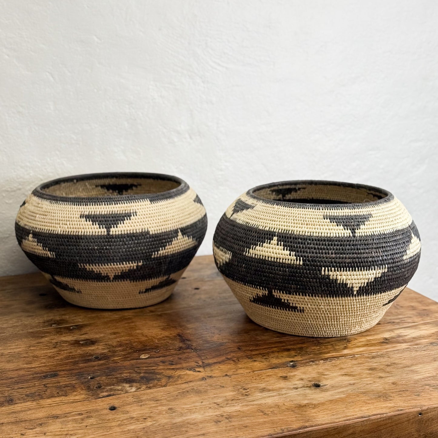 Medium Patterned Lombok Basket