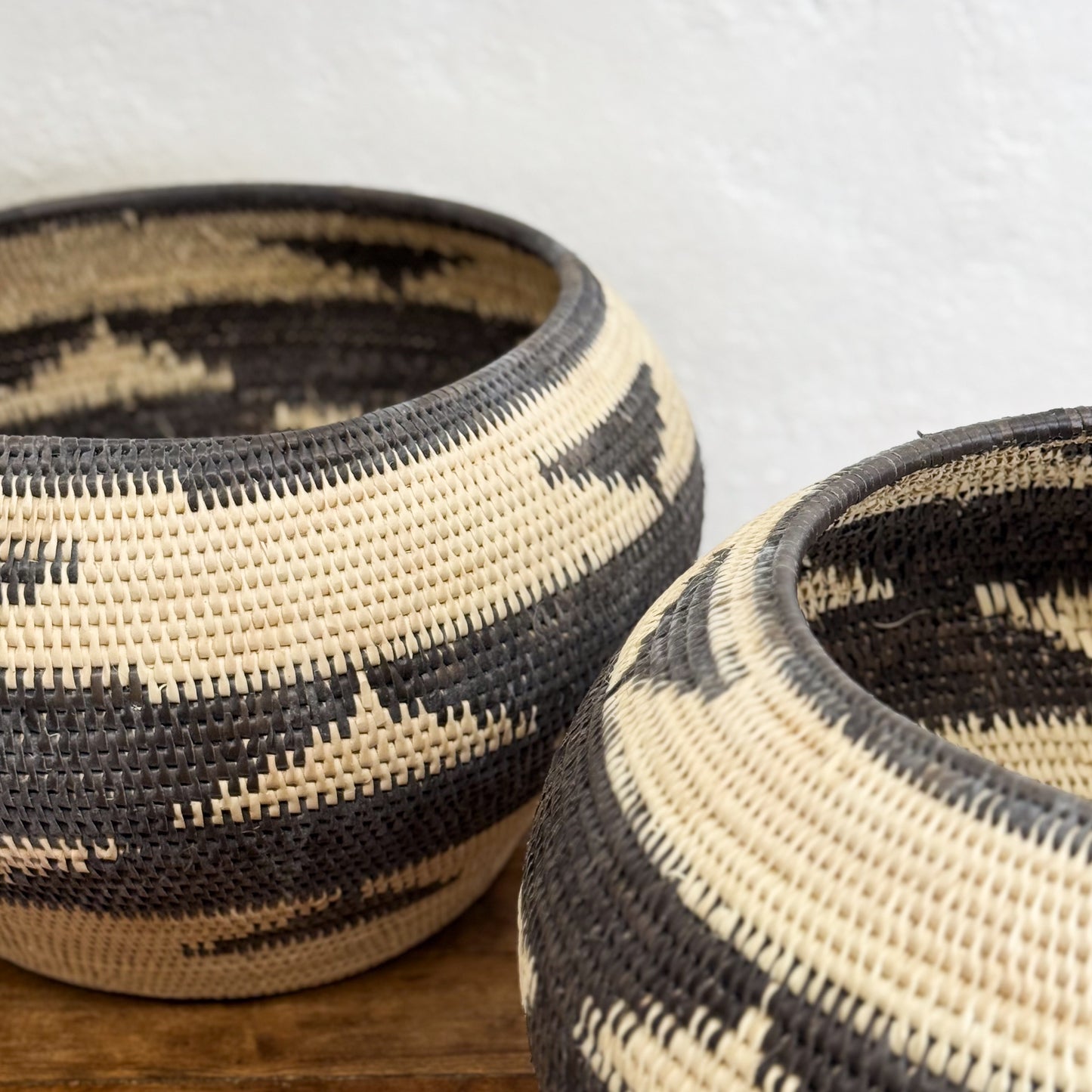Medium Patterned Lombok Basket