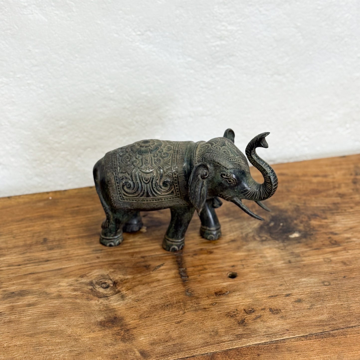 Patterned Bronze Elephant