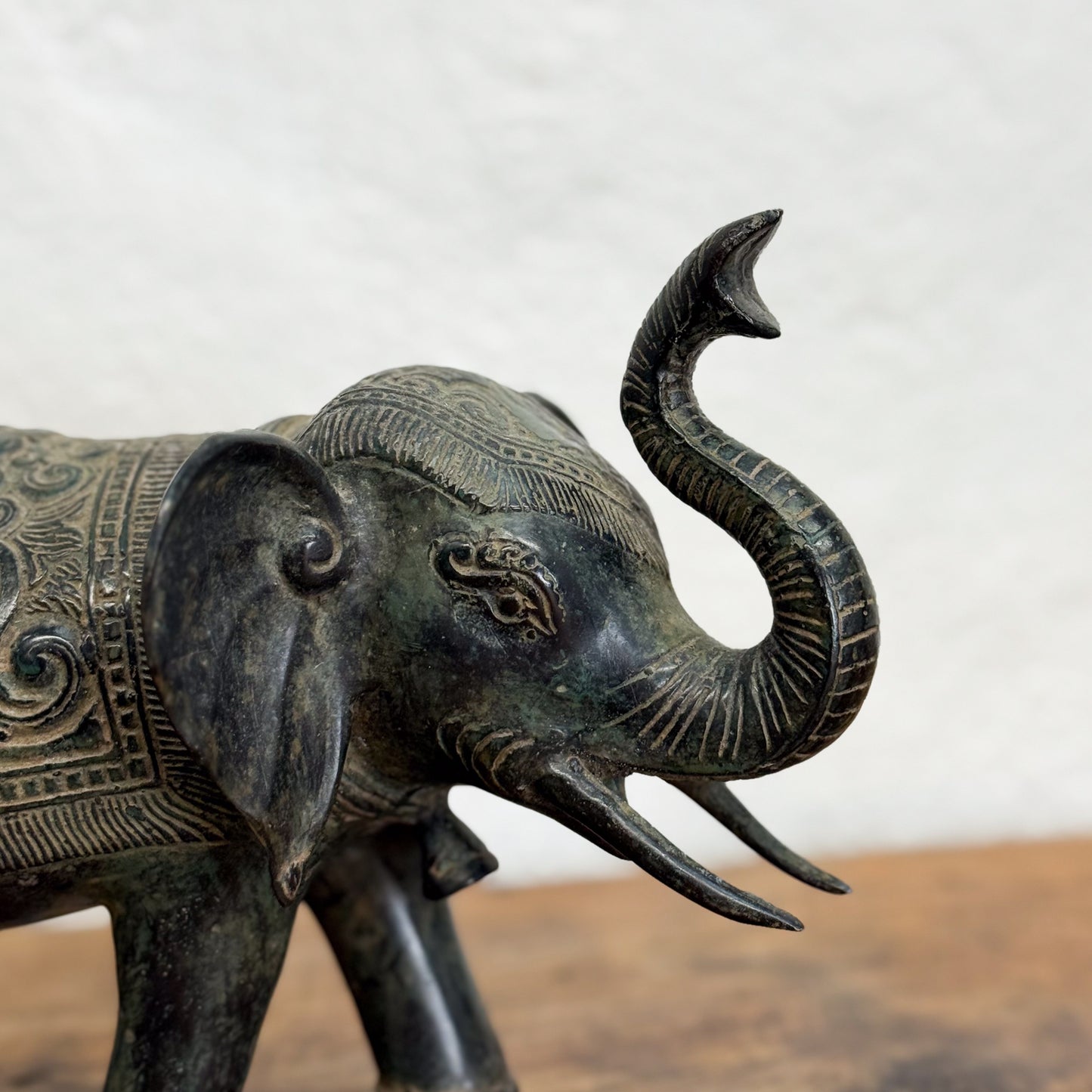 Patterned Bronze Elephant