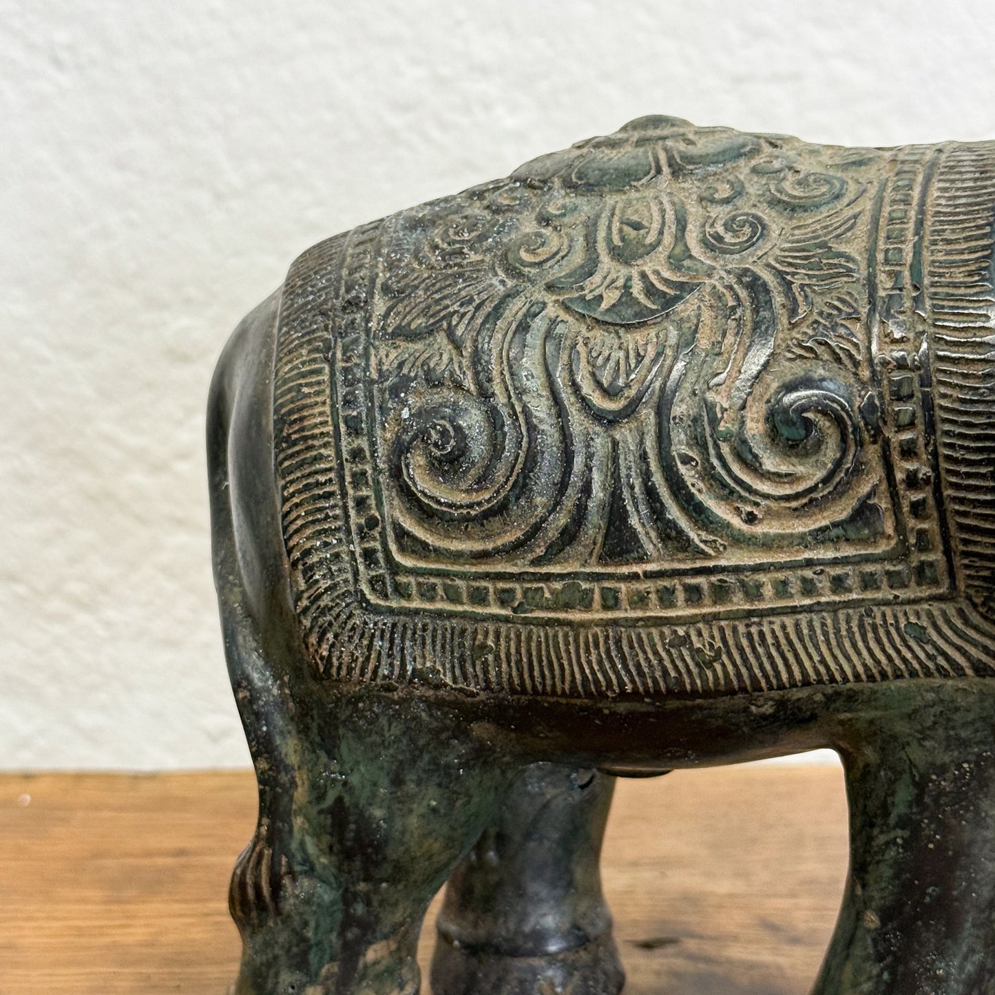 Patterned Bronze Elephant