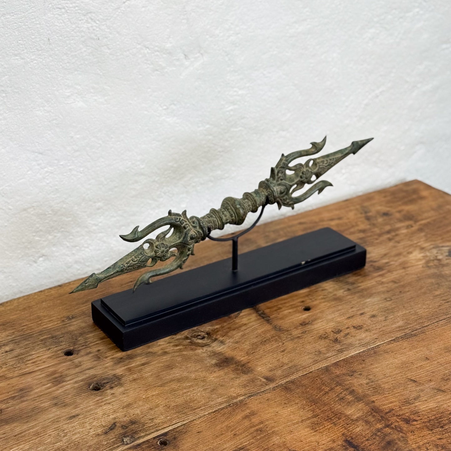 Ornate Bronze Double Trisula
