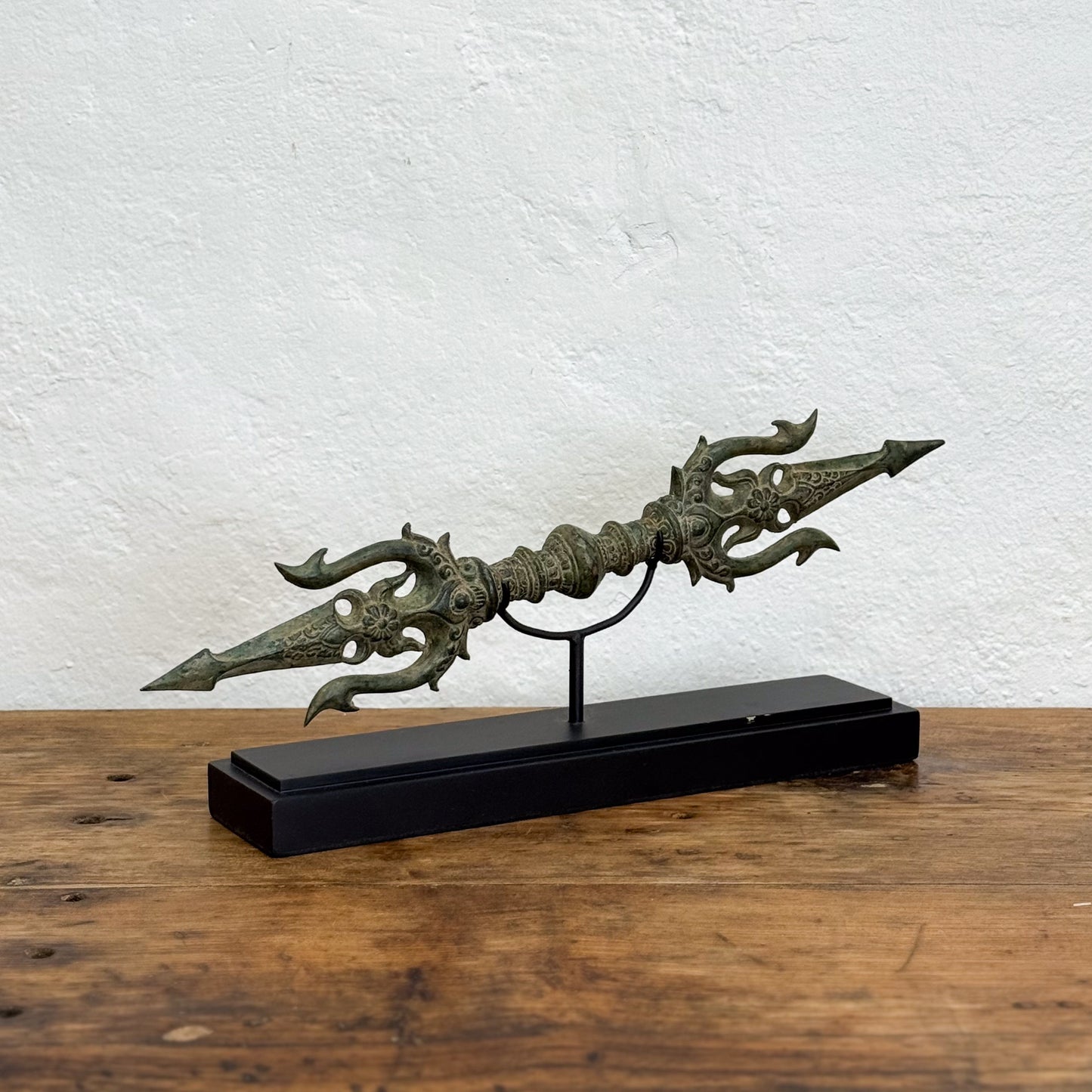 Ornate Bronze Double Trisula
