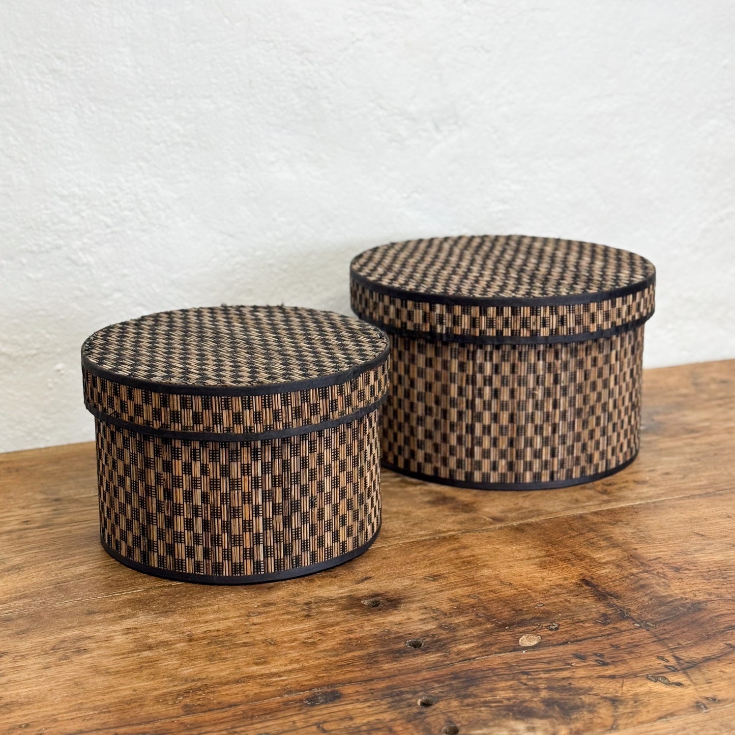 Chequered Bamboo Box