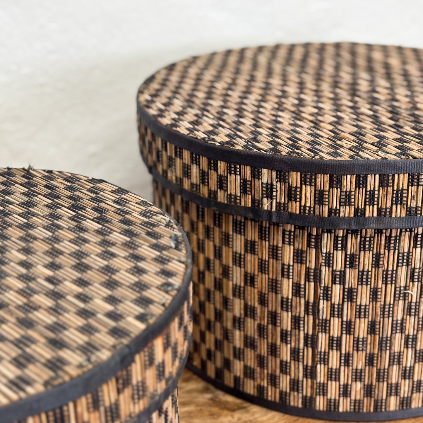 Chequered Bamboo Box