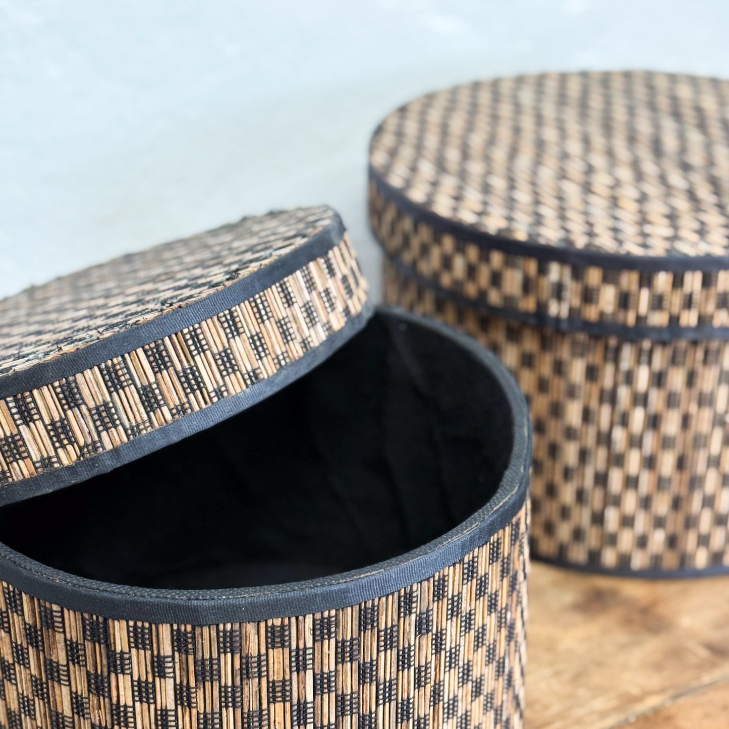 Chequered Bamboo Box