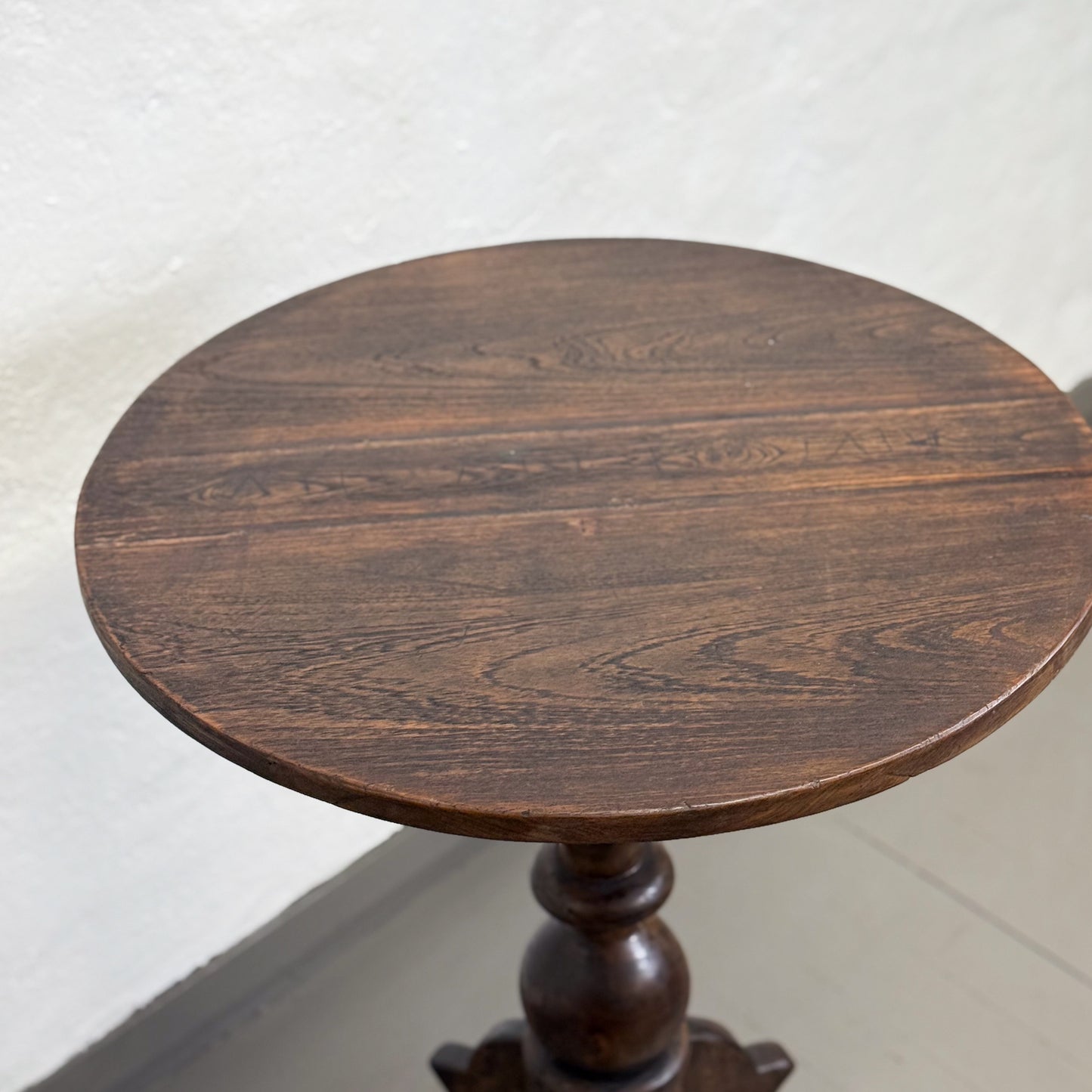 Small Vintage Pedestal Table