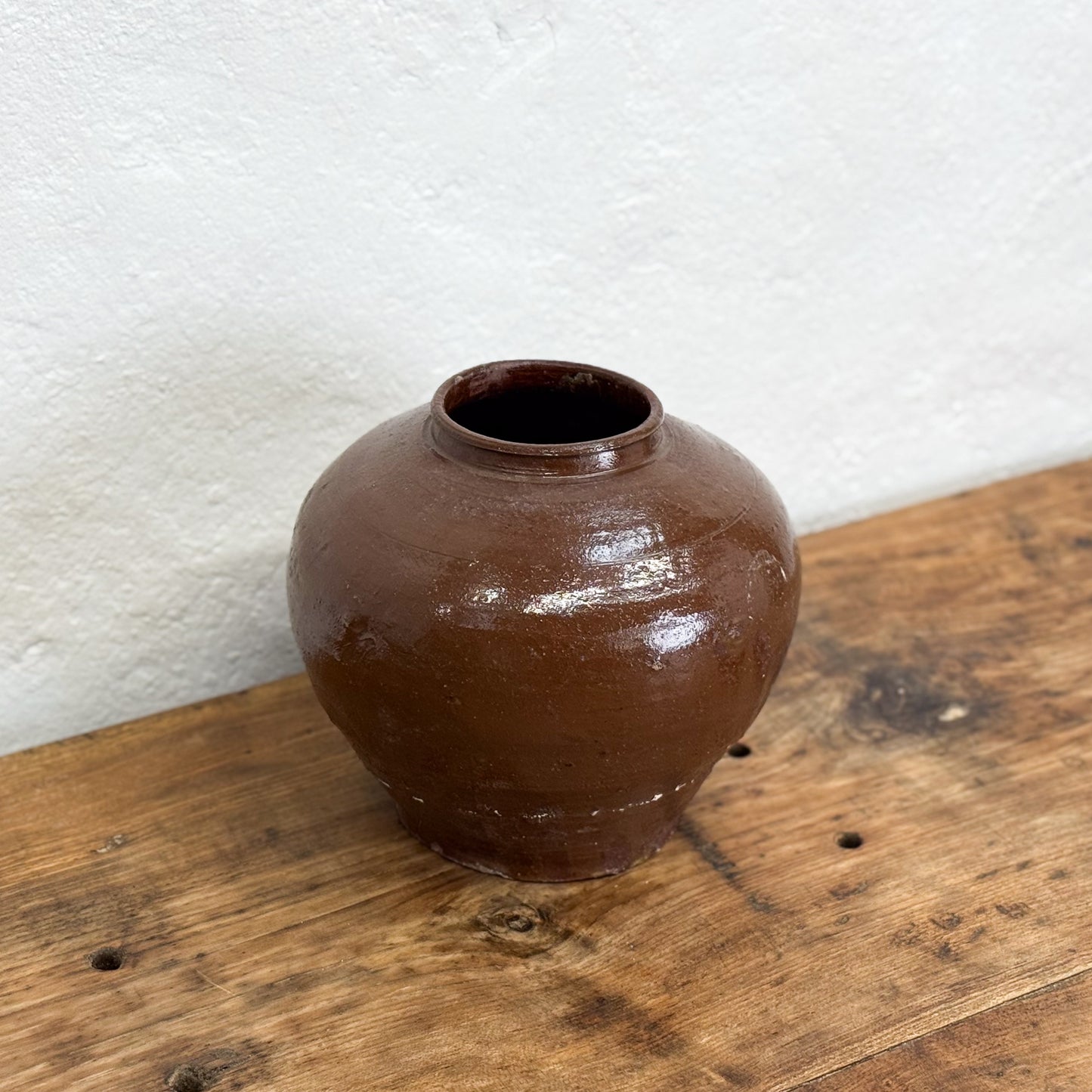 Glazed Brown Pot