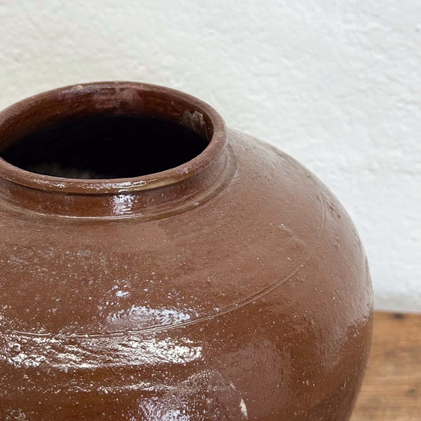 Glazed Brown Pot