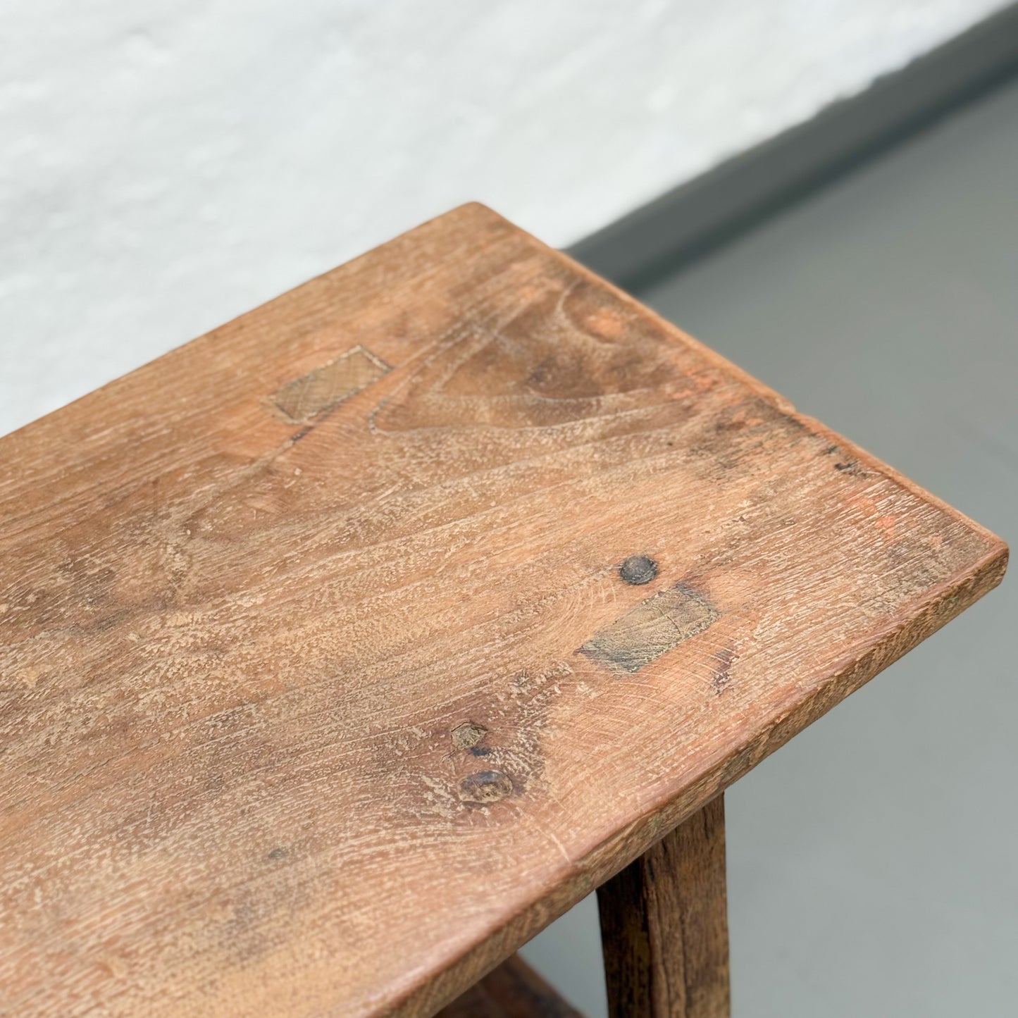 Small Teak Dingklik Bench