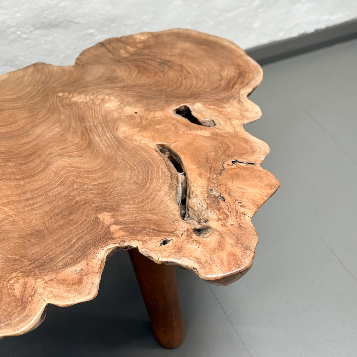 Natural Teak Slice Coffee Table