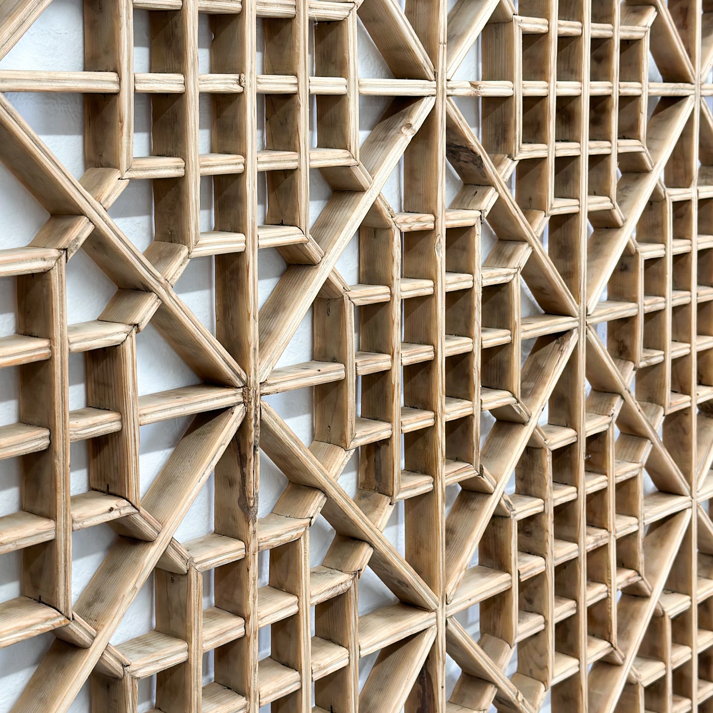 Vintage Chinese Elm Window Screen