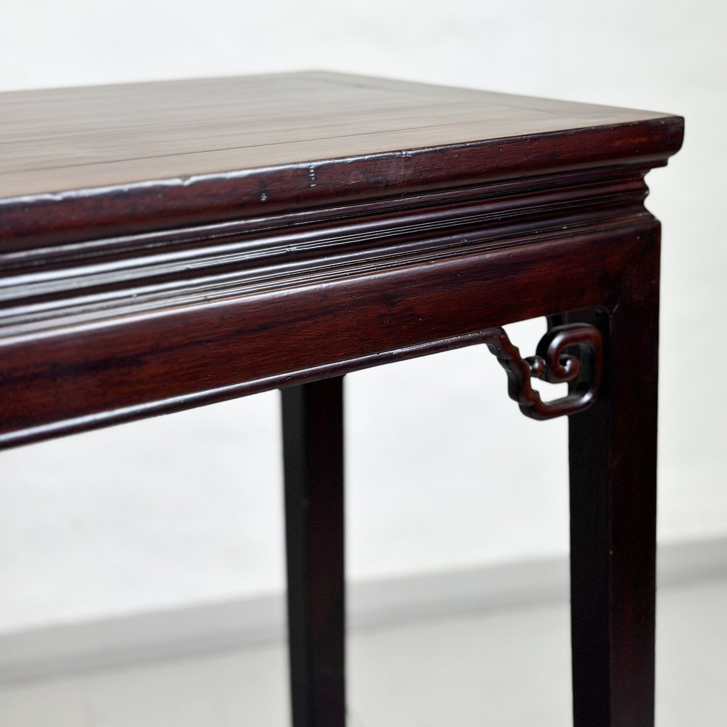 Antique Elm Console Table