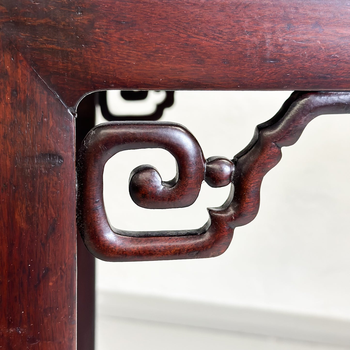Antique Elm Console Table