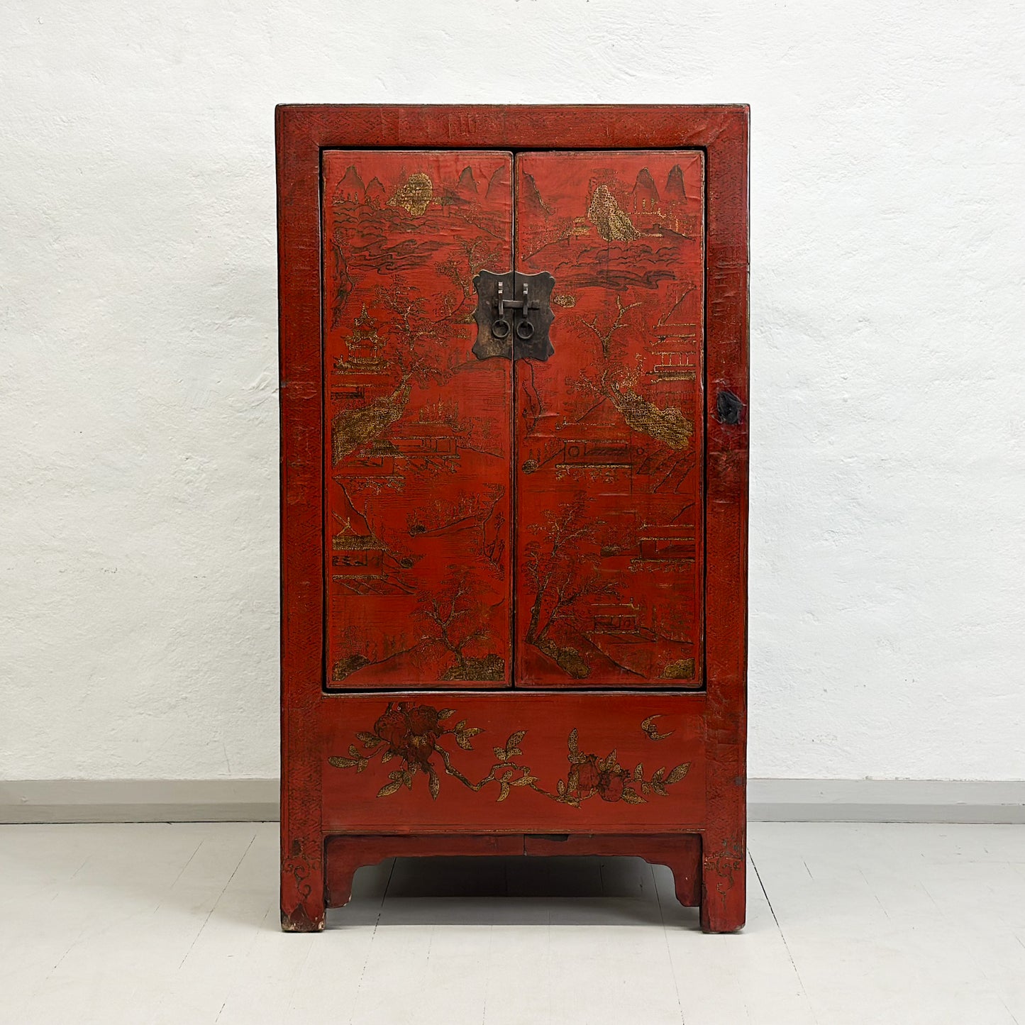 Antique Shanxi Hand-painted Wedding Cabinet