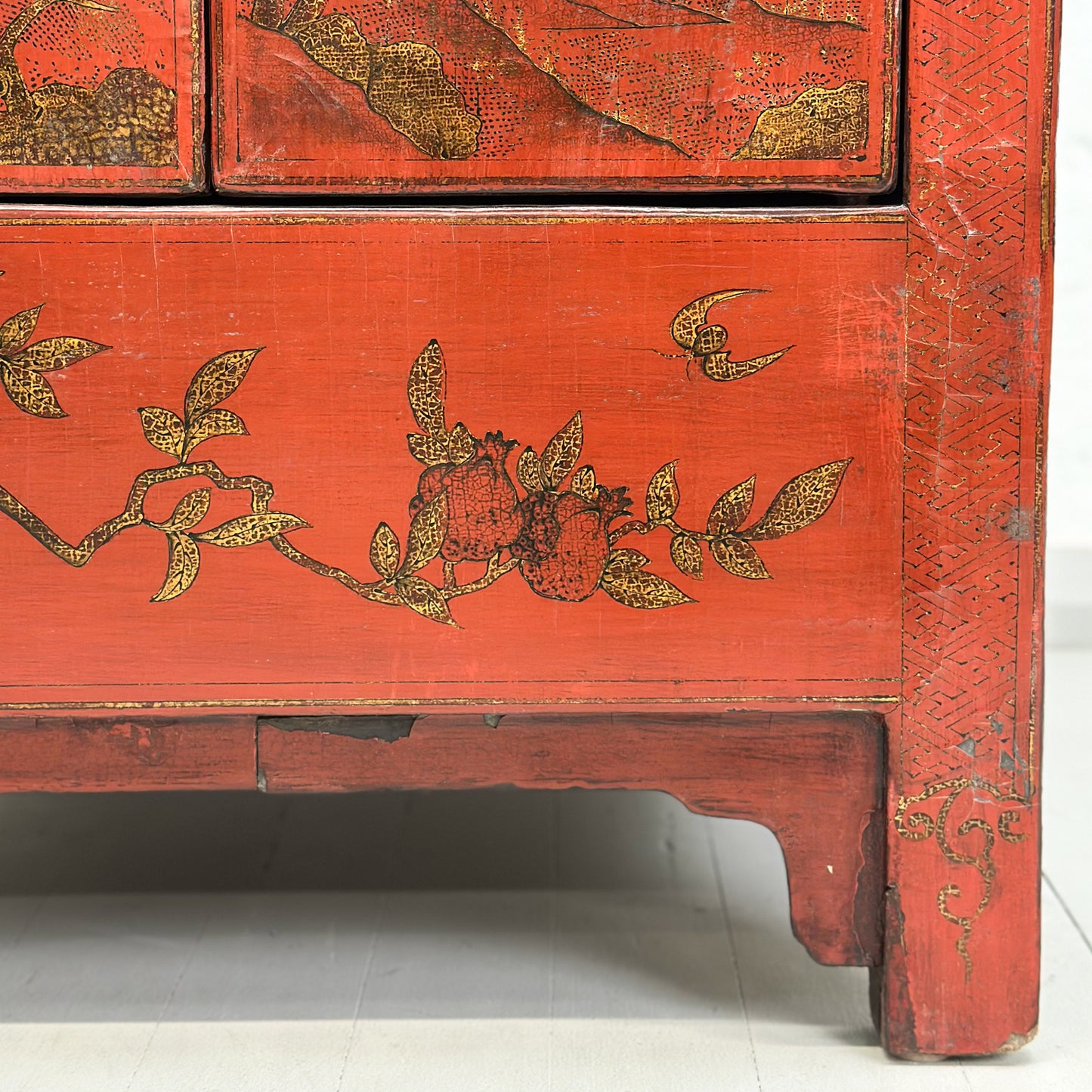 Antique Shanxi Hand-painted Wedding Cabinet