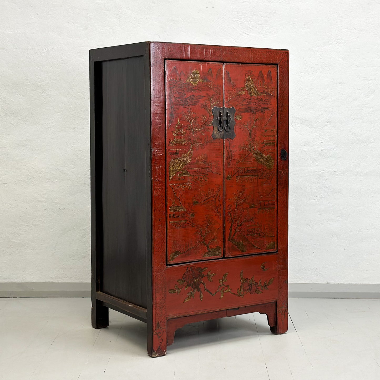 Antique Shanxi Hand-painted Wedding Cabinet
