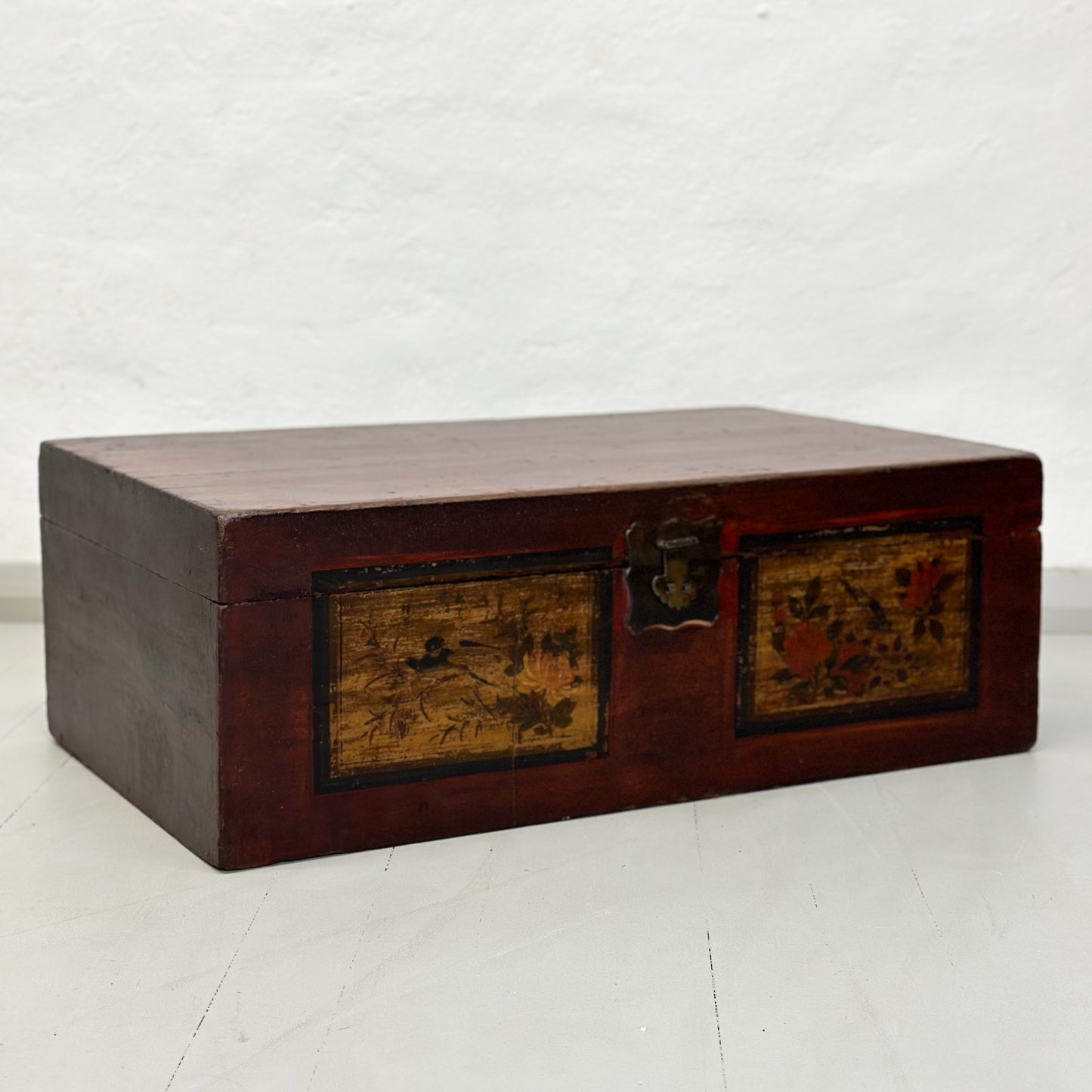 Hand Painted Vintage Trunk