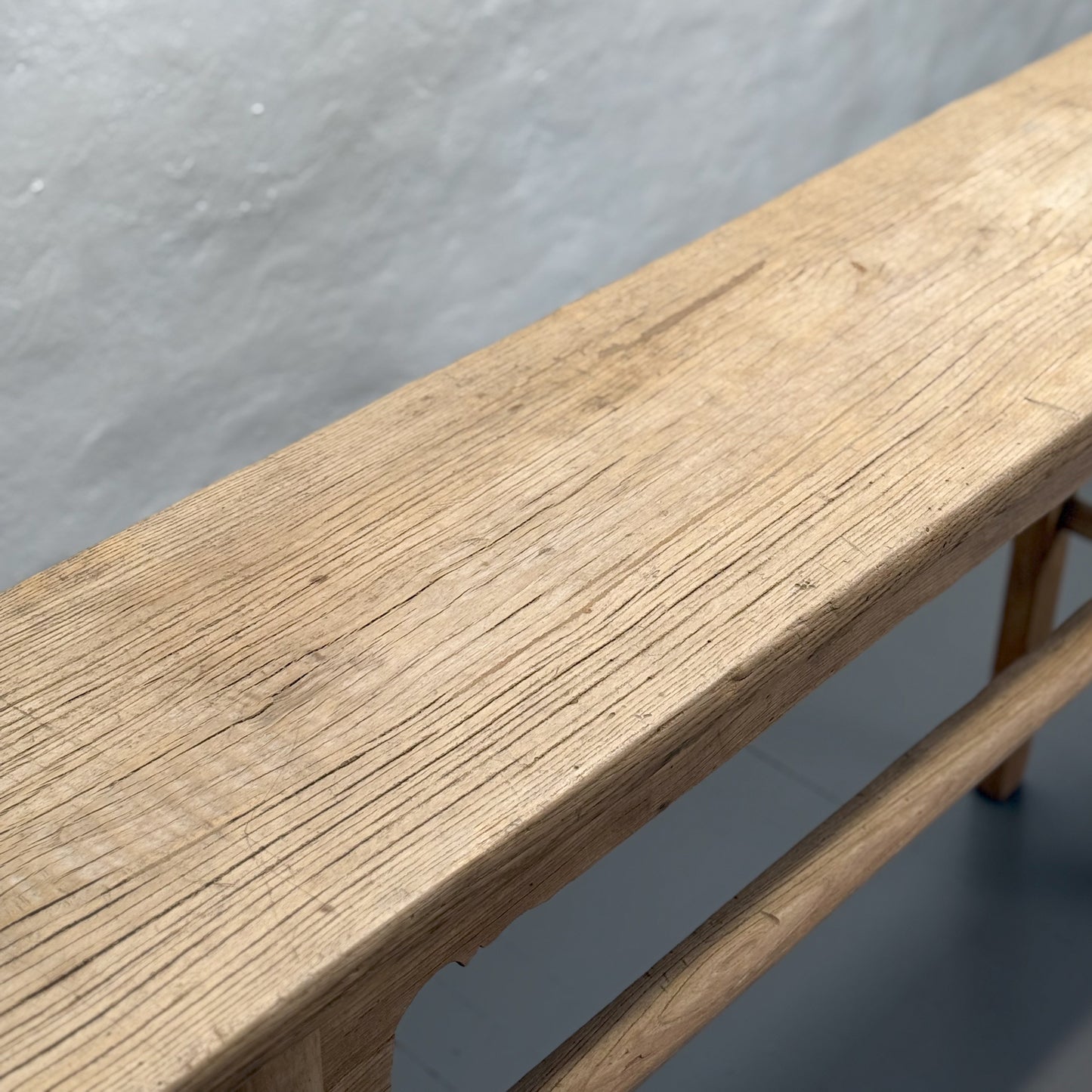 Vintage Raw Elm Altar Table