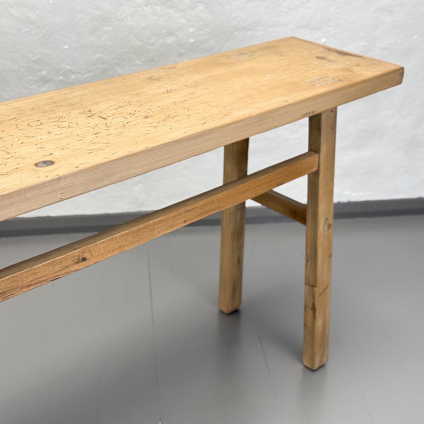Rustic Natural Elm Console Table