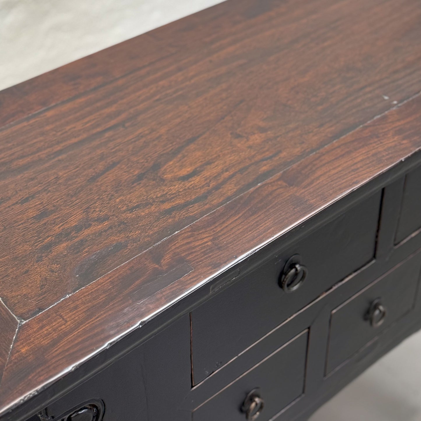 Vintage Elm 5 Drawer Coffer