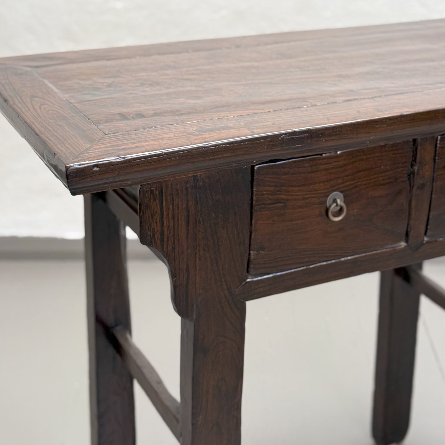 Vintage Elm 2 Drawer Altar Table