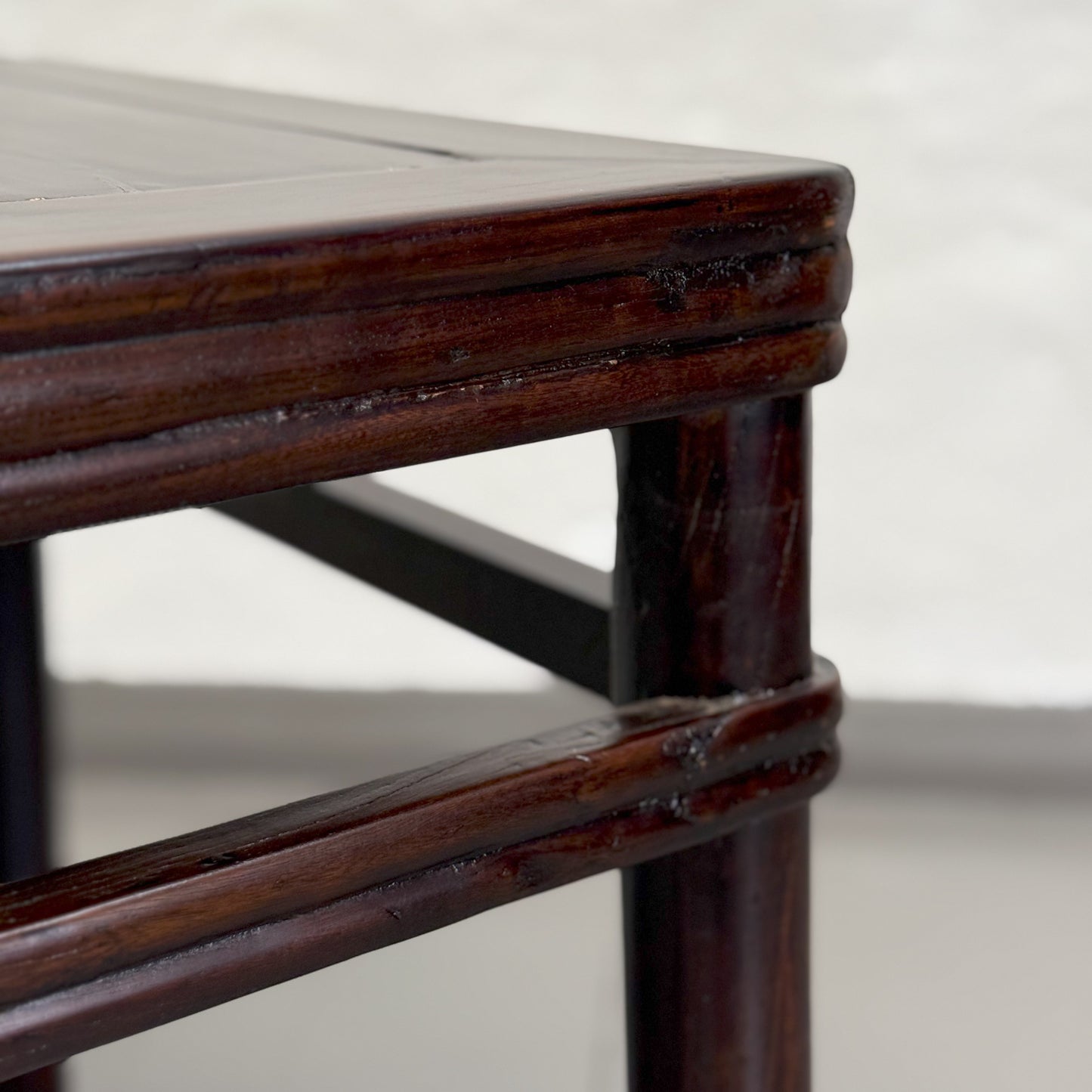 Vintage Hebei Elm Side Table