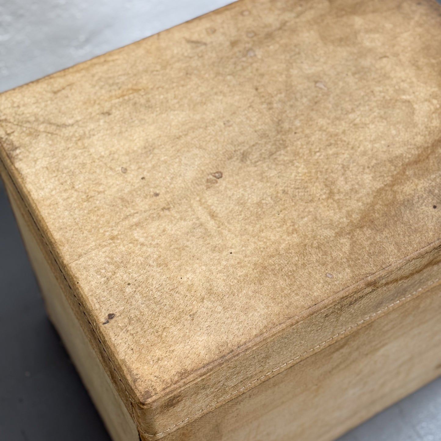 Squat Leather Storage Box