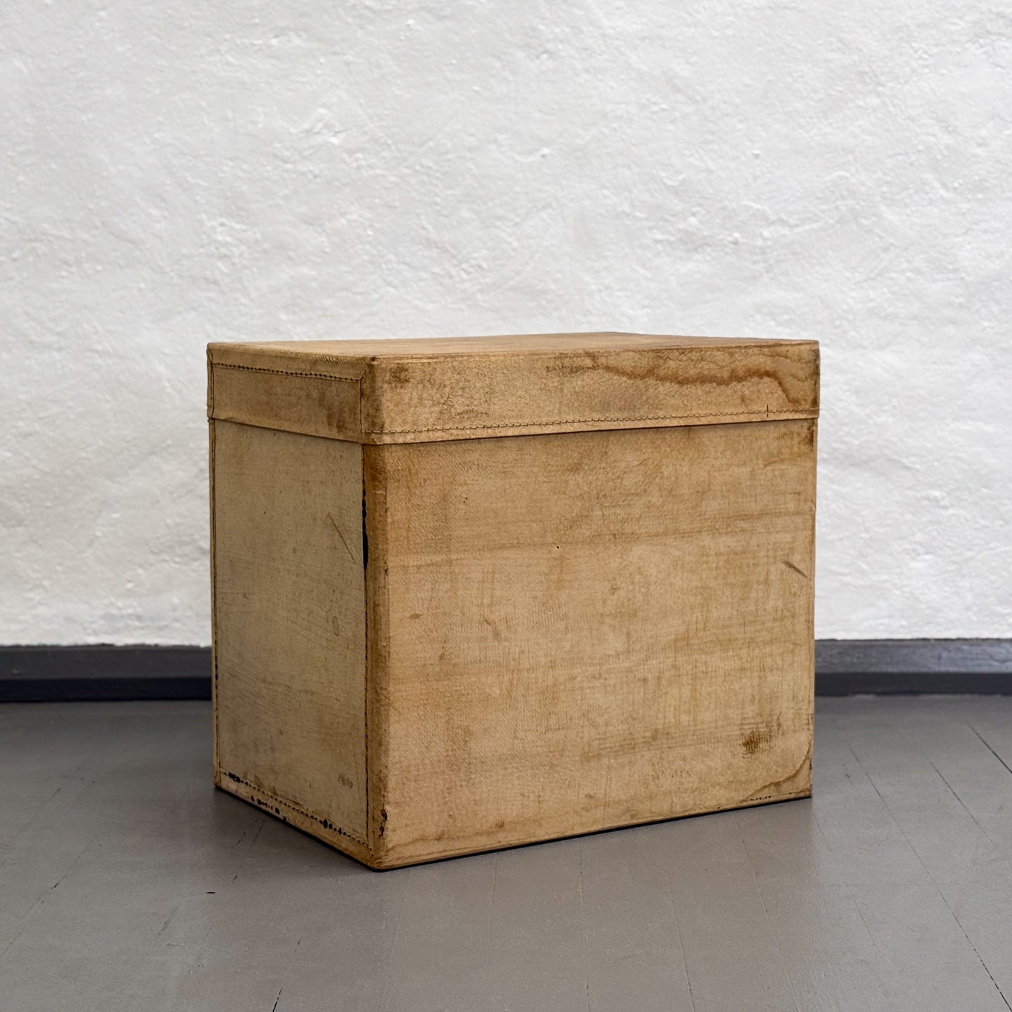 Squat Leather Storage Box