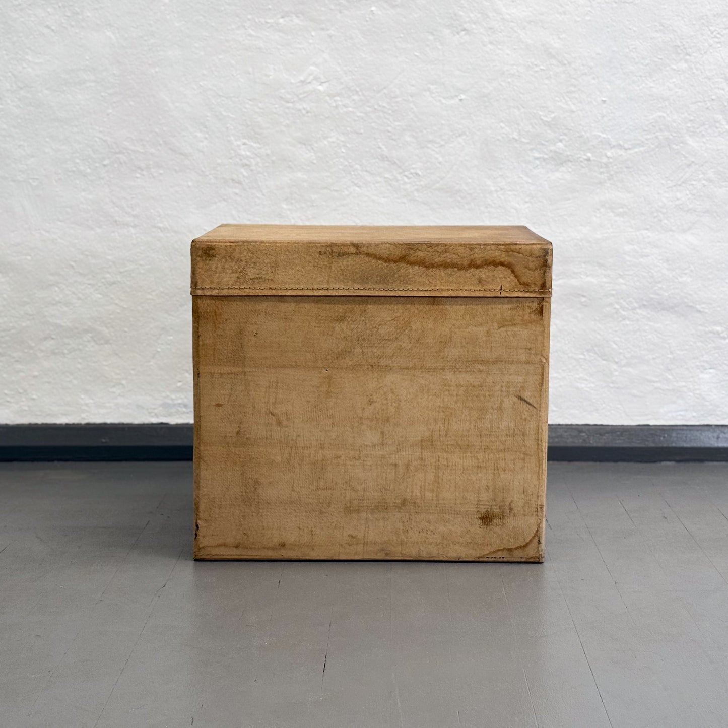 Squat Leather Storage Box