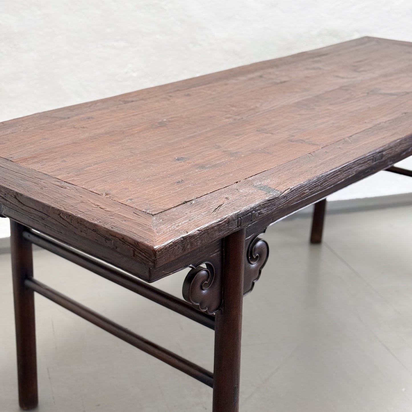 Antique Elm Scholars Table