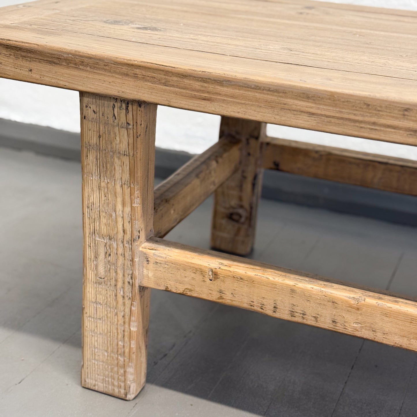 Simple Rustic Elm Coffee Table