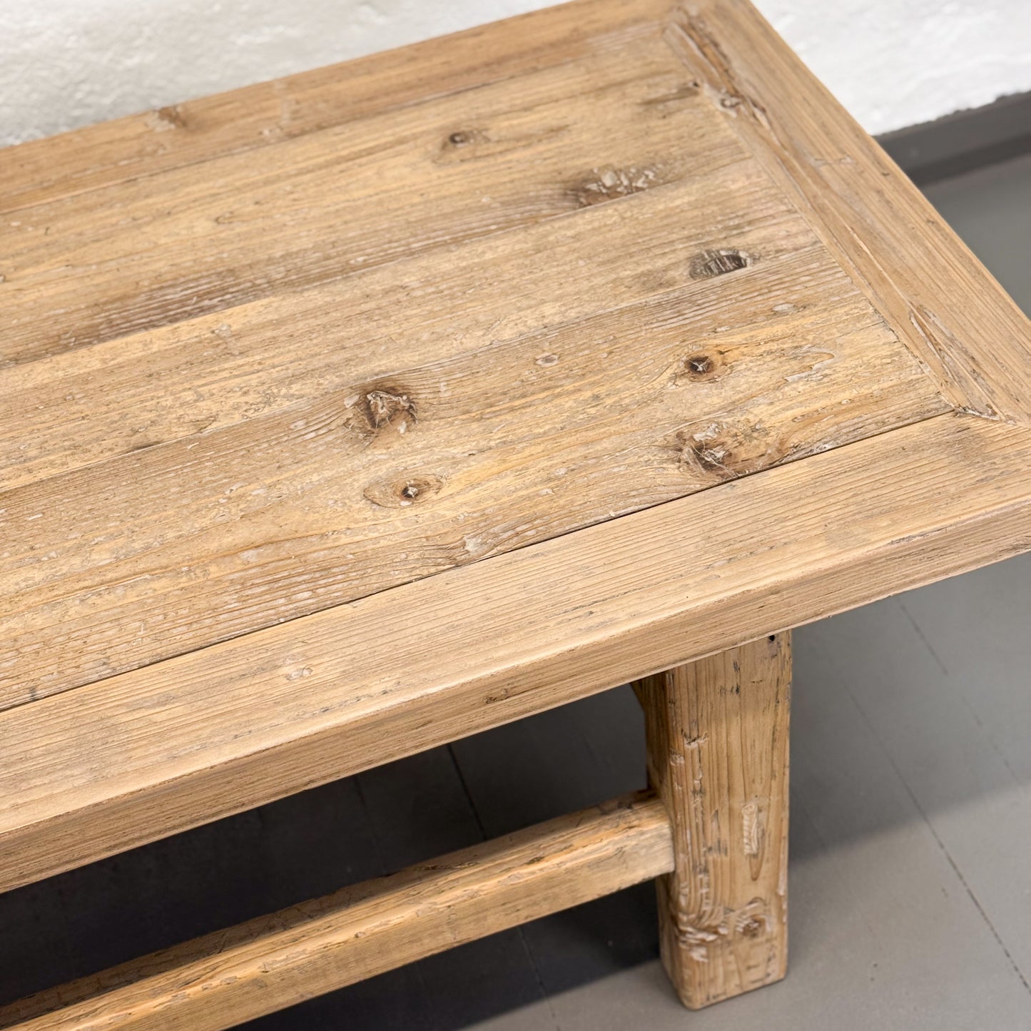 Simple Rustic Elm Coffee Table