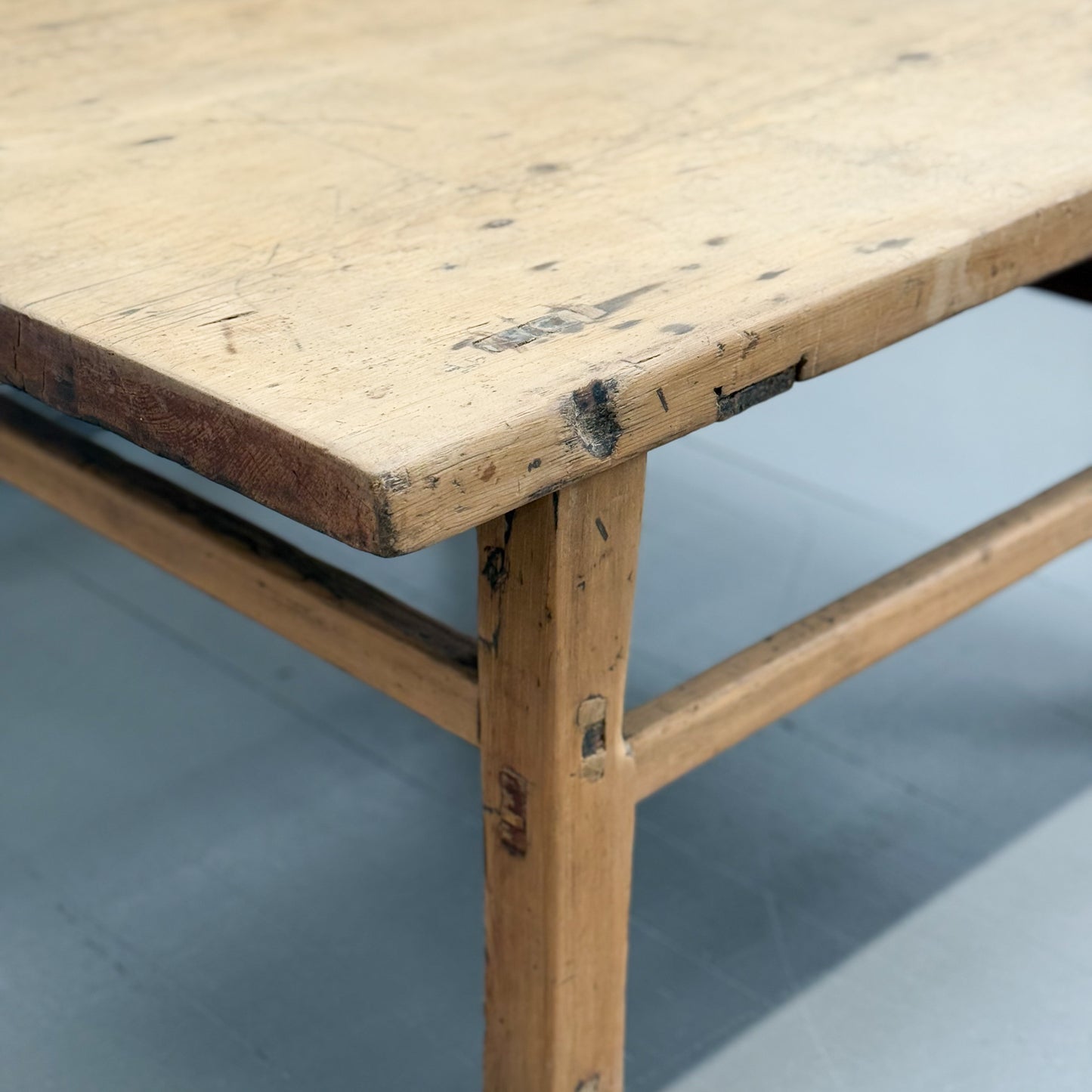Square Raw Elm Coffee Table