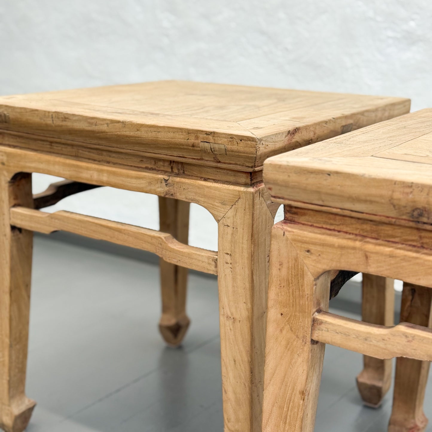 Raw Elm Side Table