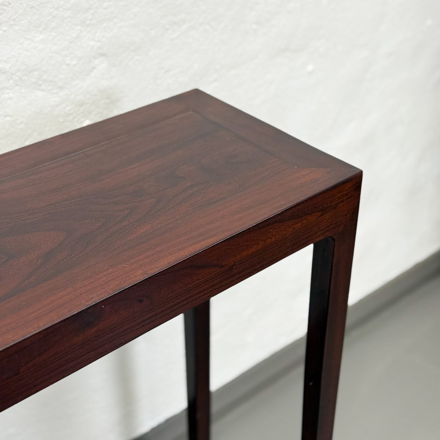 Simple Dark Brown Console Table