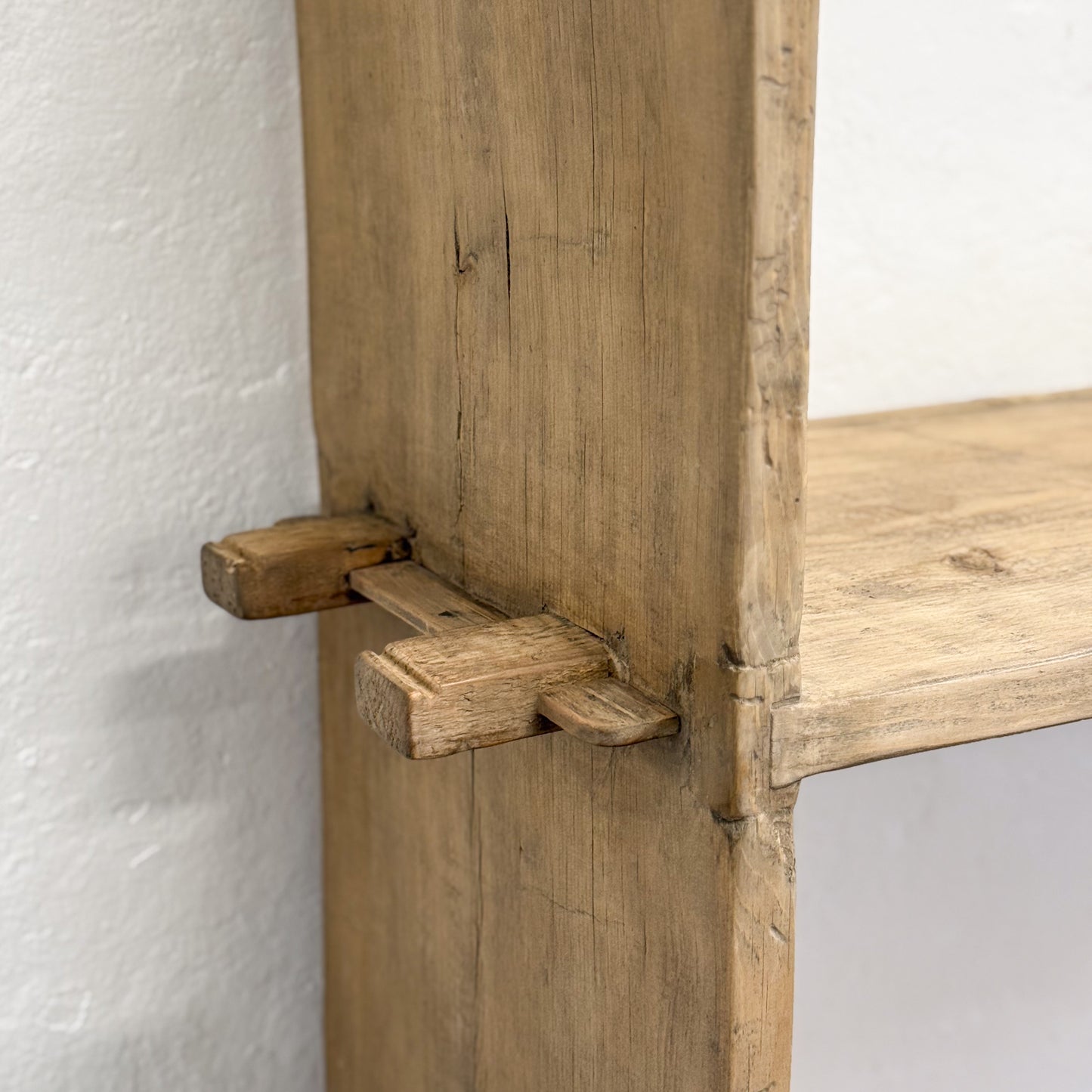 Open Back Elm Book Shelf