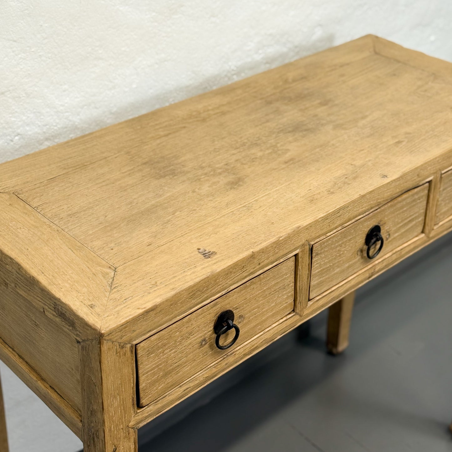 3 Drawer Elm Console Table