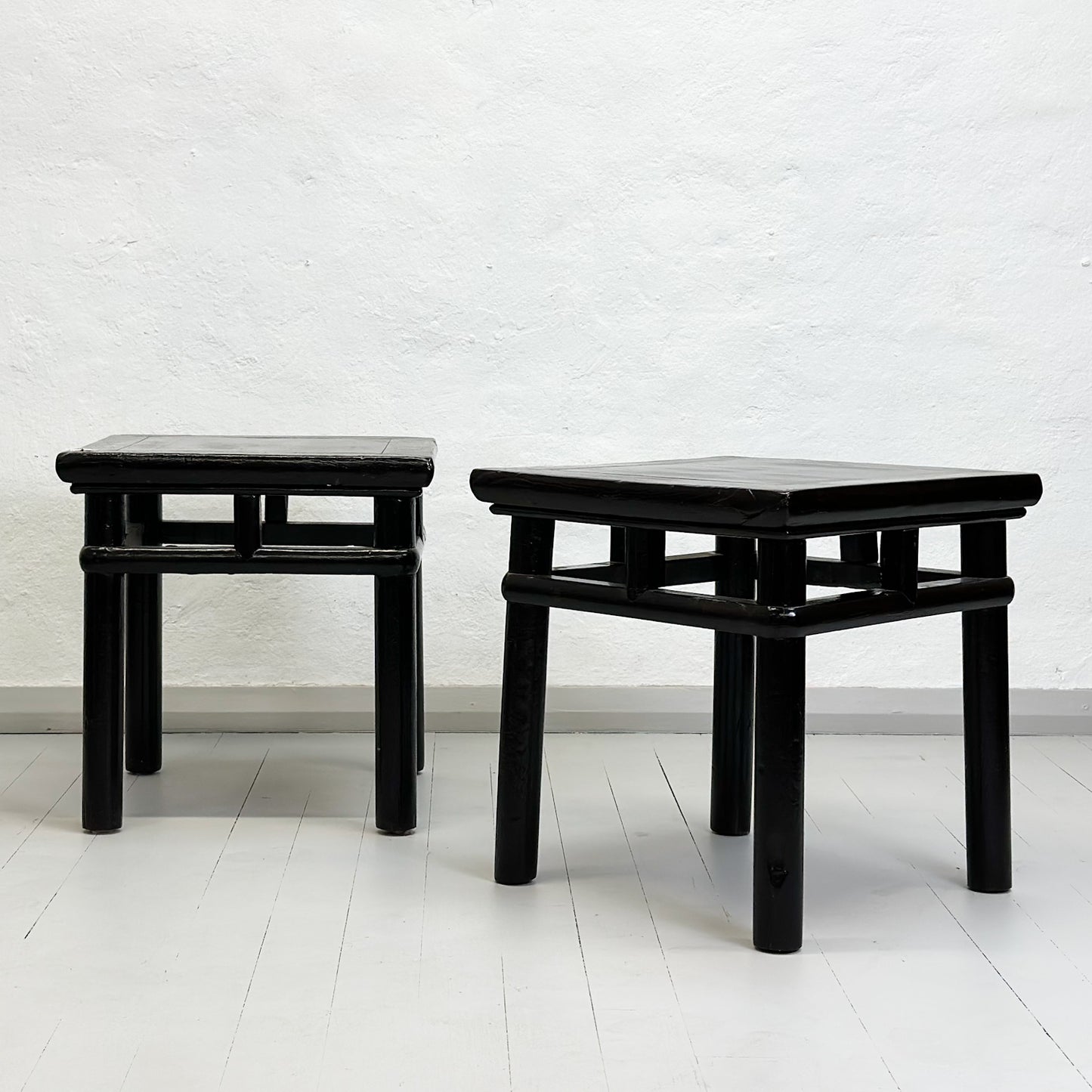 Black Lacquer Chinese Side Table