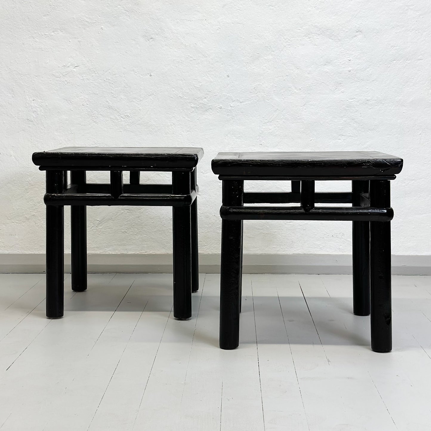 Black Lacquer Chinese Side Table