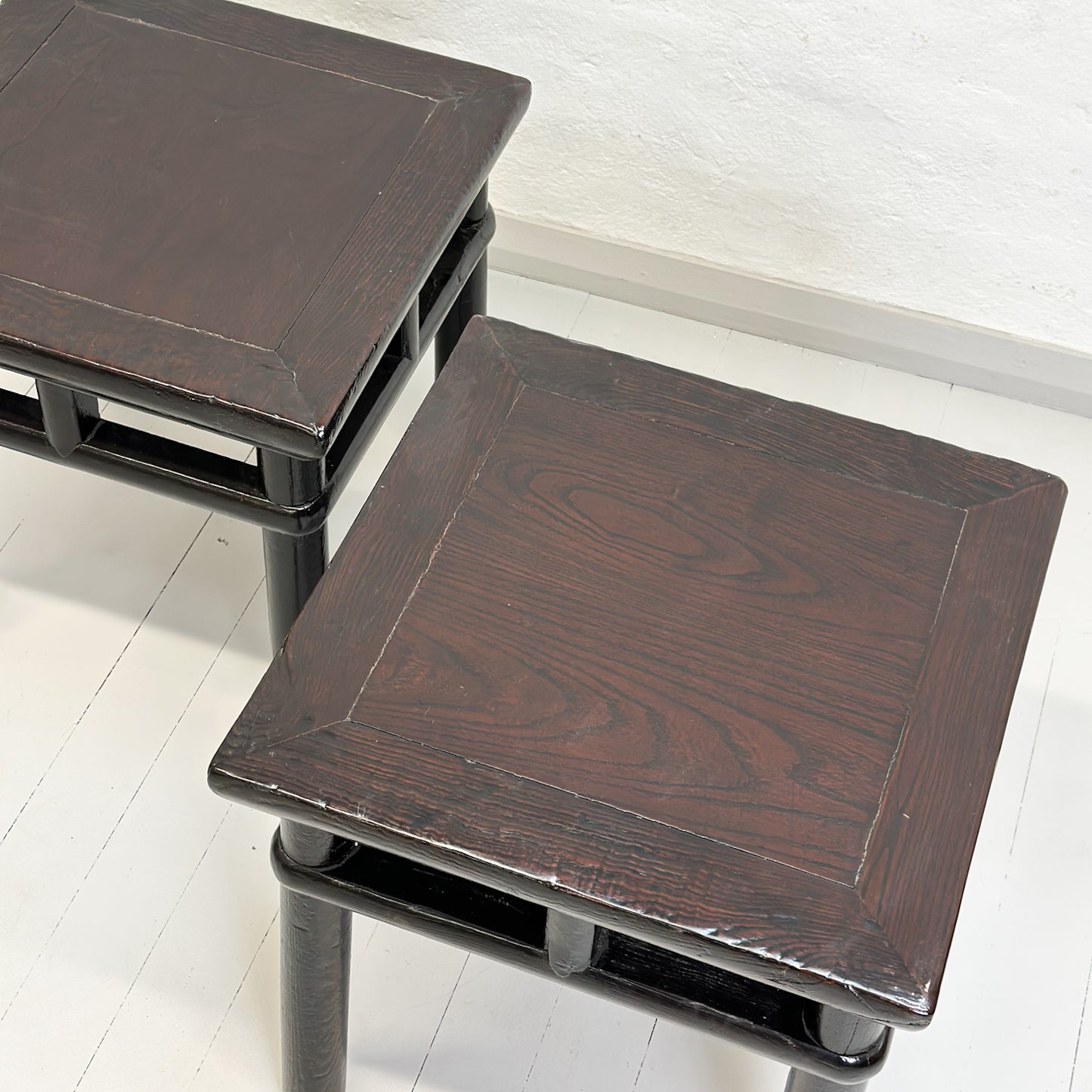 Black Lacquer Chinese Side Table
