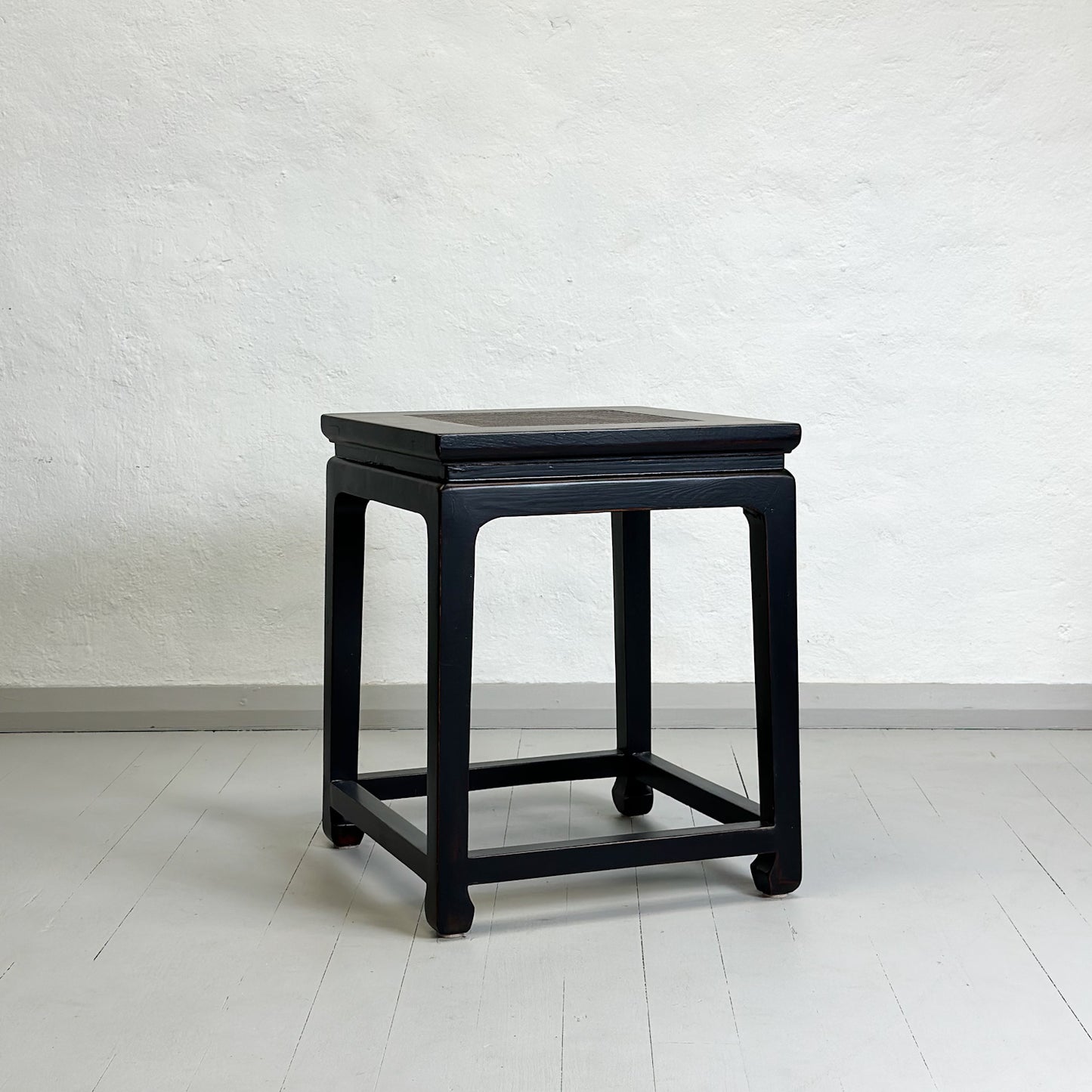 Rattan Inlay Side Table